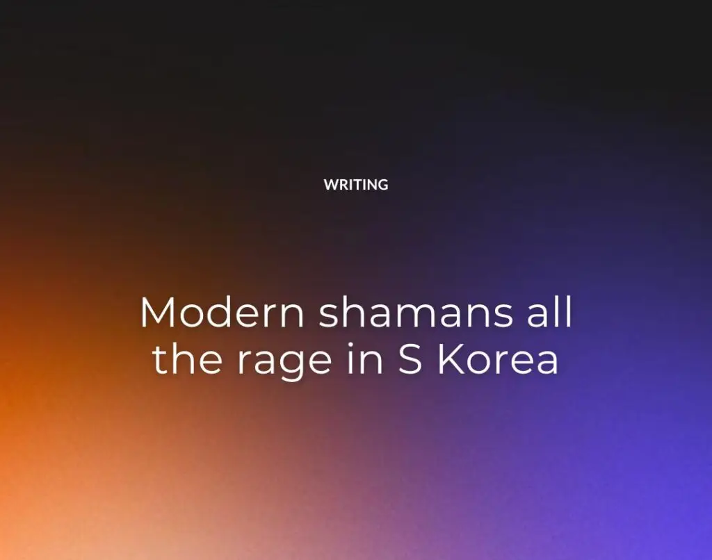 Modern shamans all the rage in S Korea