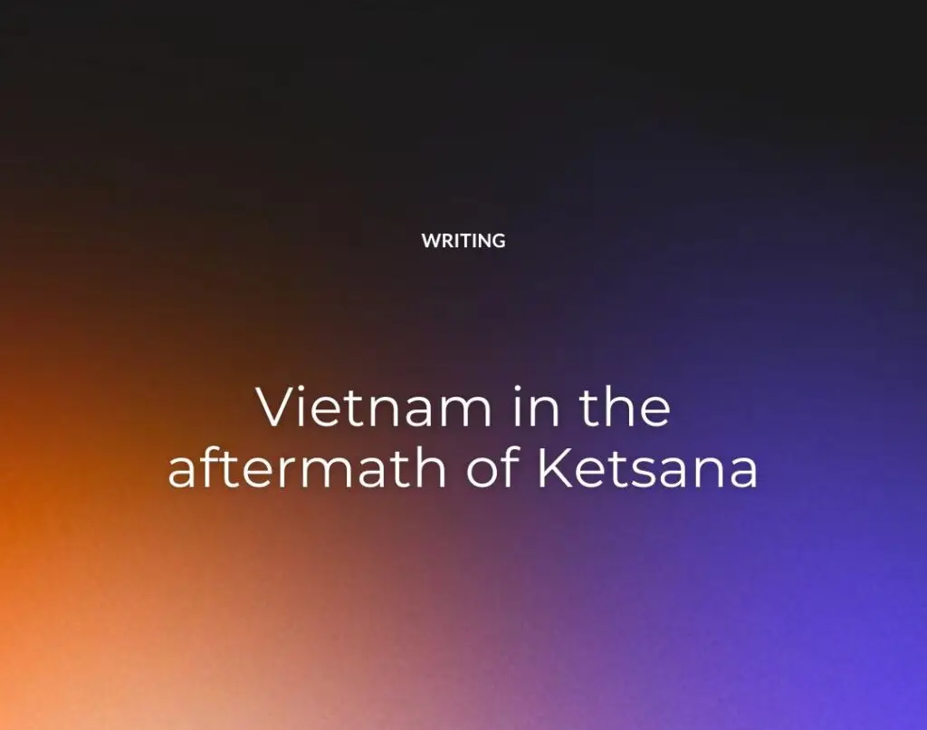Vietnam in the aftermath of Ketsana