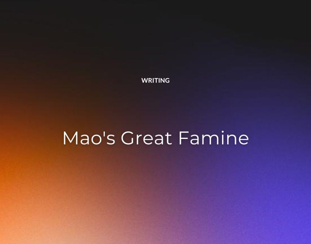 Mao's Great Famine