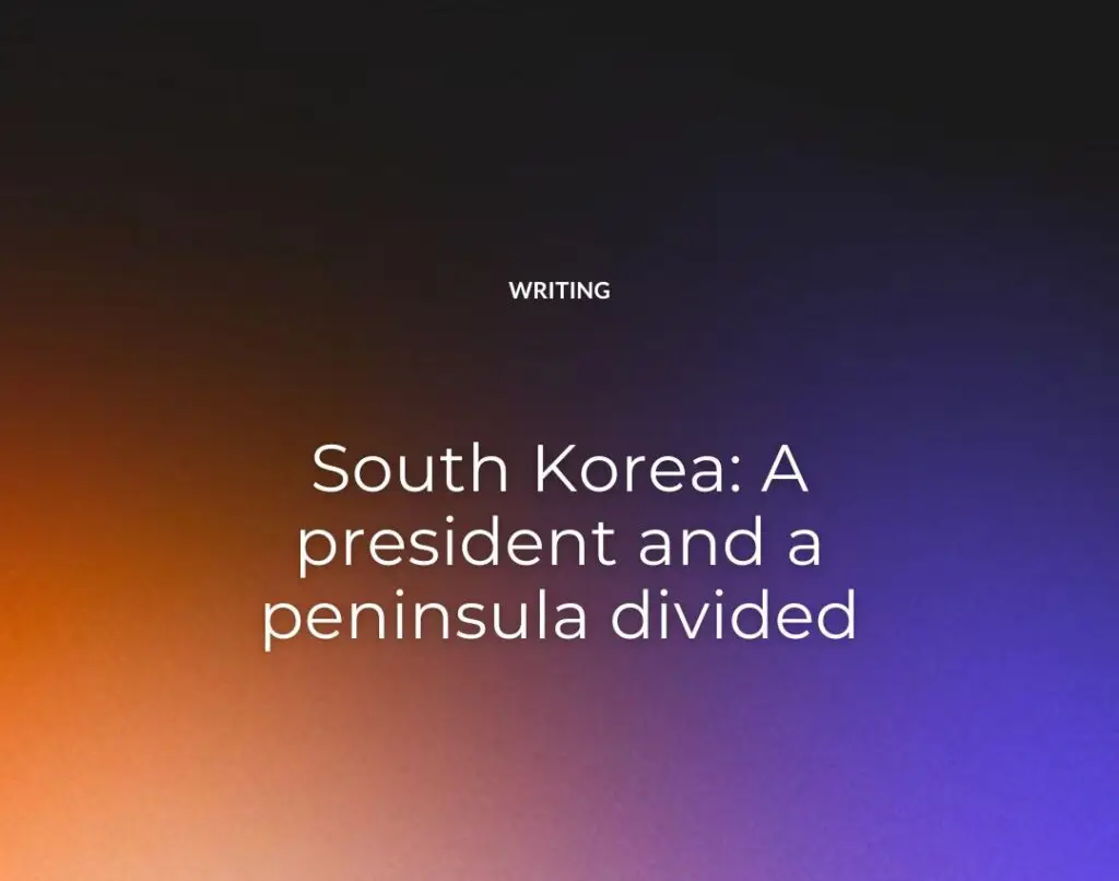South Korea A president and a peninsula divided