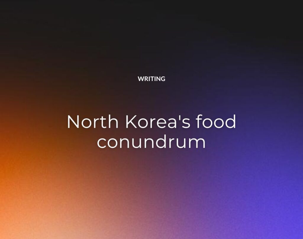 North Korea's food conundrum