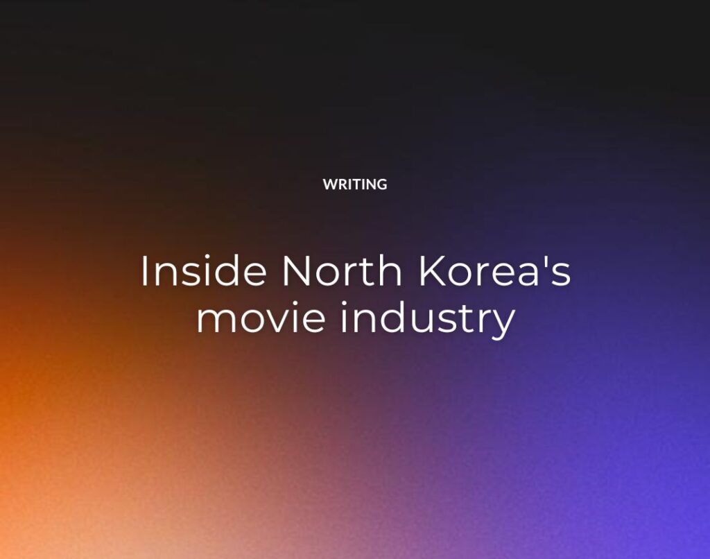 Inside North Korea's movie industry