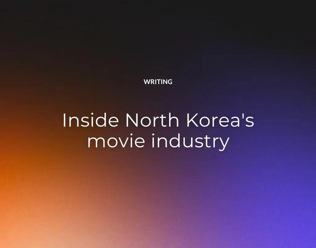 Inside North Korea's movie industry