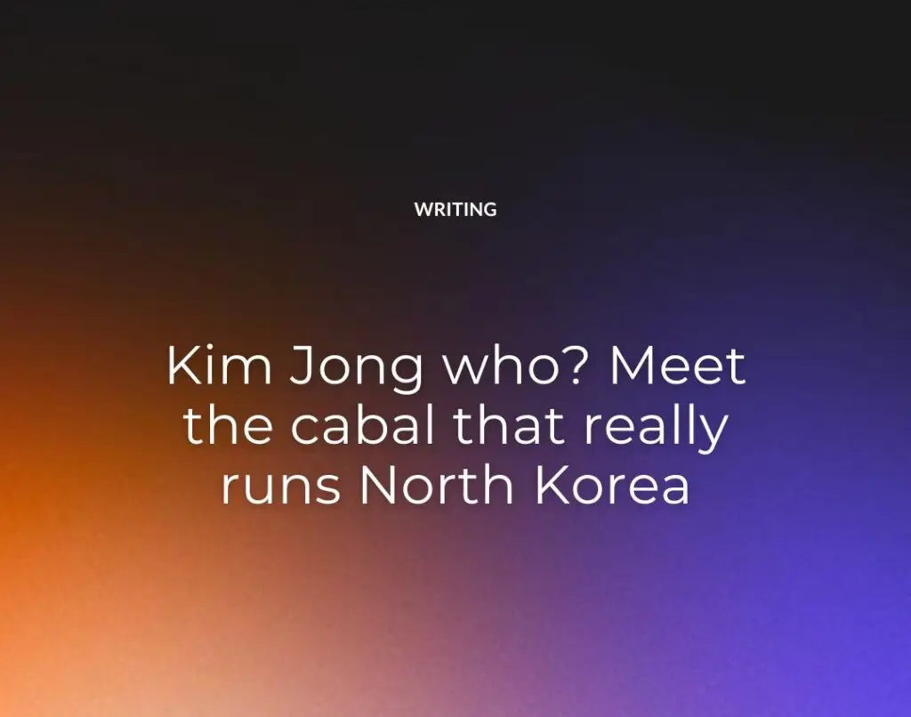 Kim Jong who Meet the cabal that really runs North Korea