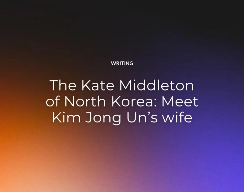 The Kate Middleton of North Korea Meet Kim Jong Un’s wife