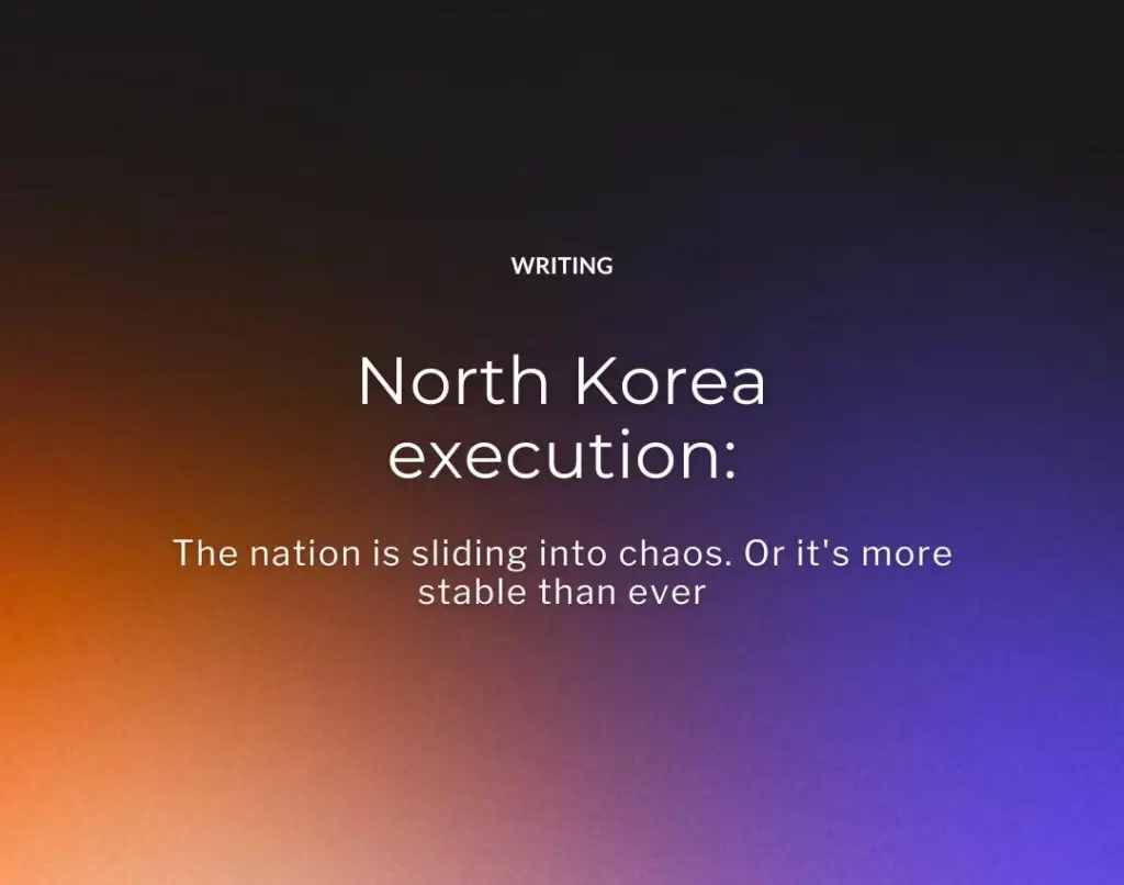 The nation is sliding into chaos. Or it's more stable than ever