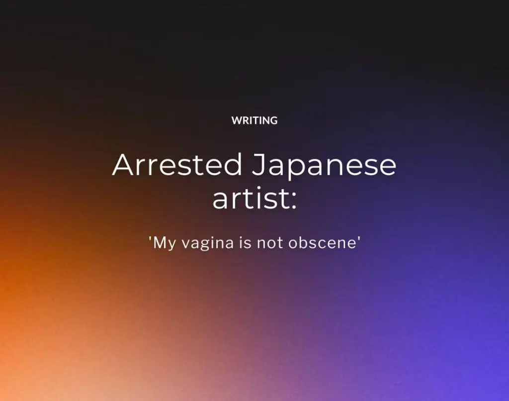 Arrested Japanese artist 'My vagina is not obscene'