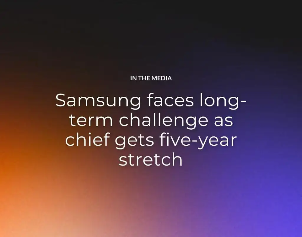 Samsung faces long-term challenge as chief gets five-year stretch