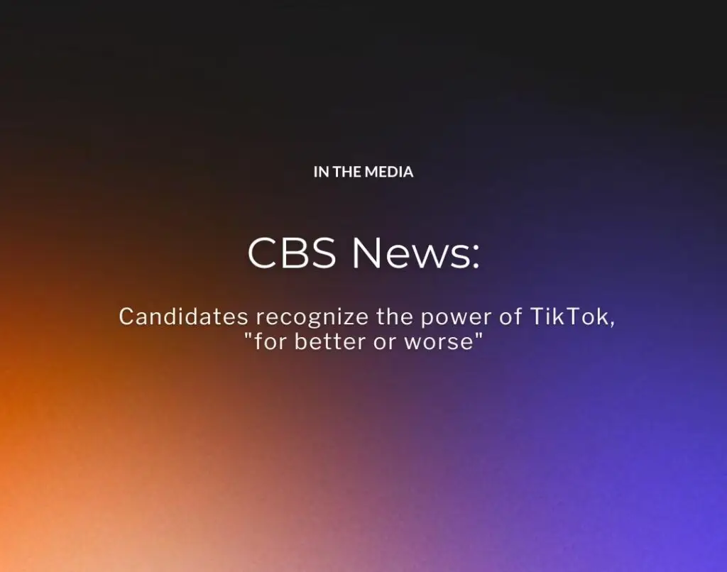 Candidates recognize the power of TikTok, "for better or worse"